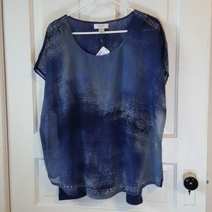 CJ Banks chiffon top